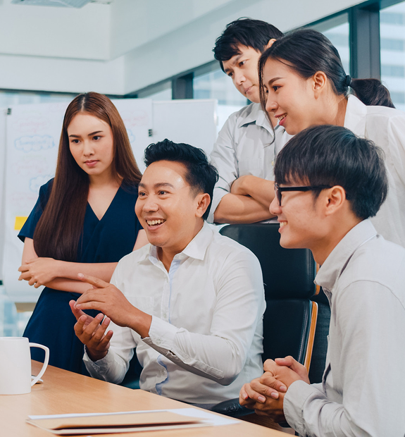 Customer consultation meeting